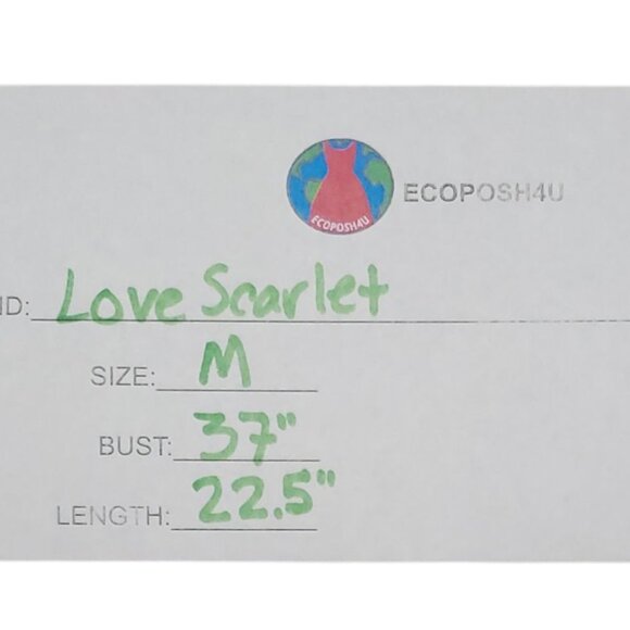 Love Scarlet Womens Sleeveless Black Blouse with Embellished Collar Medium - Picture 8 of 8